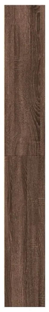 Estante 80x24x176 cm derivados de madeira carvalho castanho