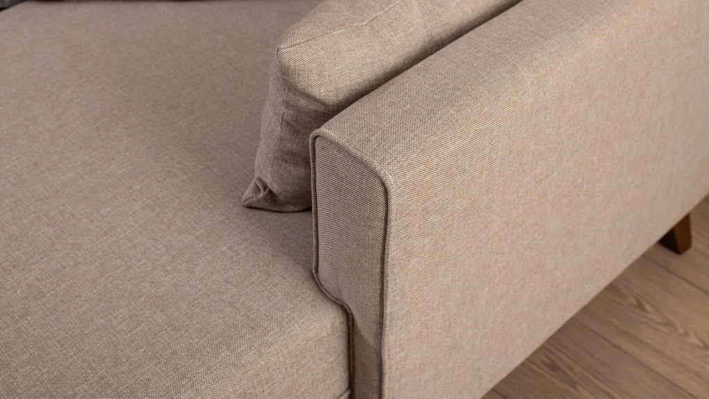 Sofá-Cama de Canto Bella – Creme – 205 x 85 x 140 cm