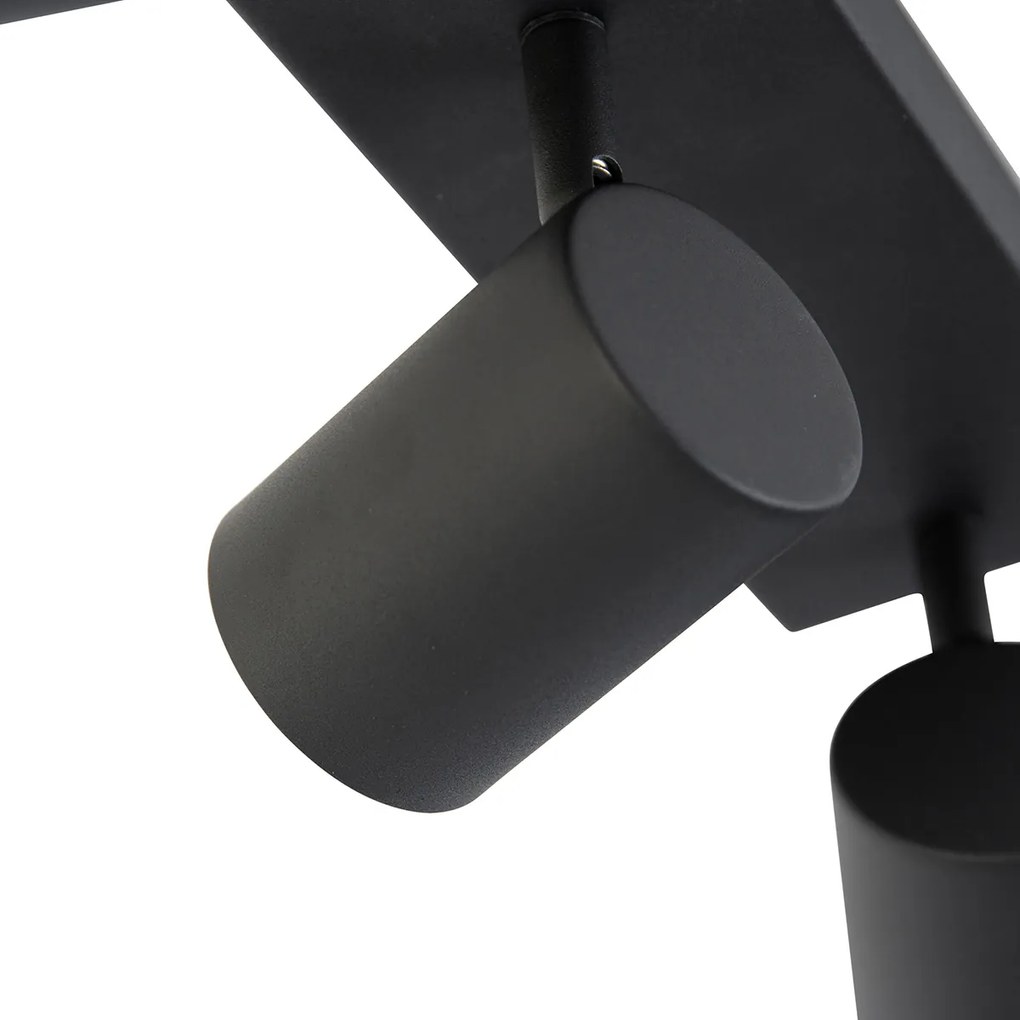 LED Candeeiro de teto inteligente preto retangular incl. 3 Wifi GU10 - Jeana Moderno