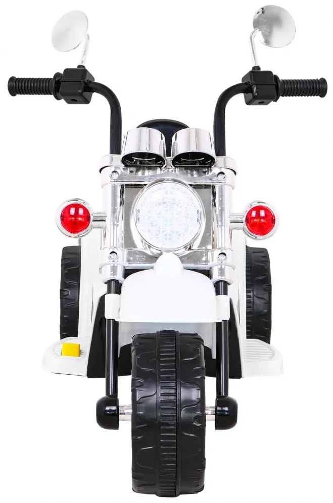 Mota elétrica para crianças 6V, Motorek Hot chopper 1,5 a 4 anos Branca