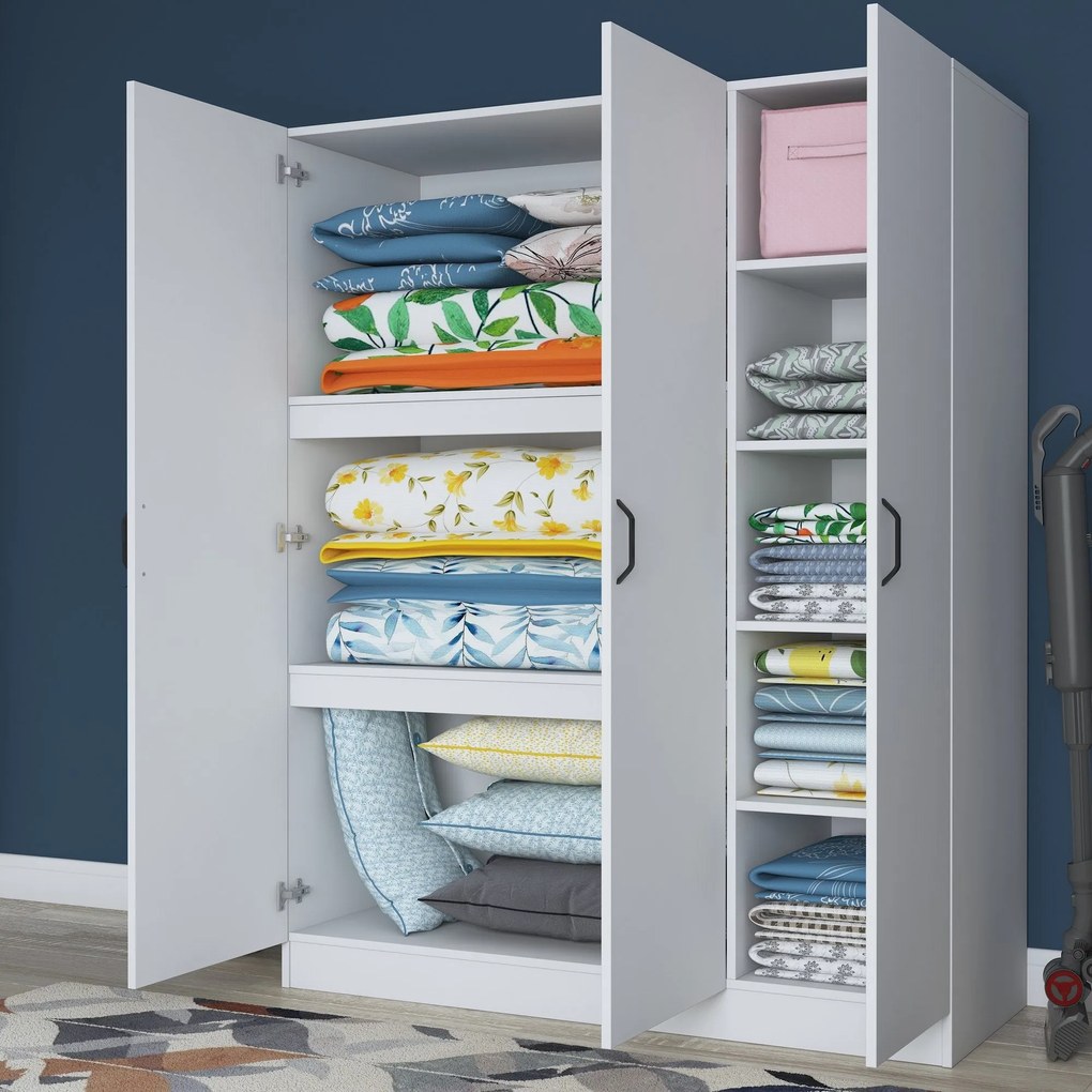 Roupeiro BA105 – Branco – 145x181,8x55 cm