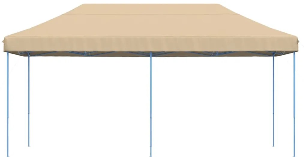 Tenda para festas pop-up dobrável 580x292x315 cm bege