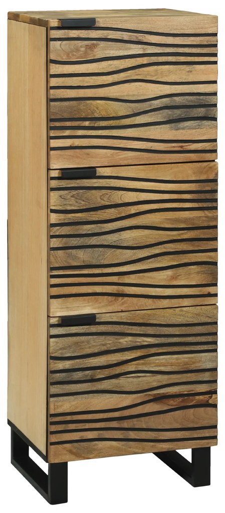 vidaXL Highboard - 40x33.5x110 cm feito de madeira de mangue