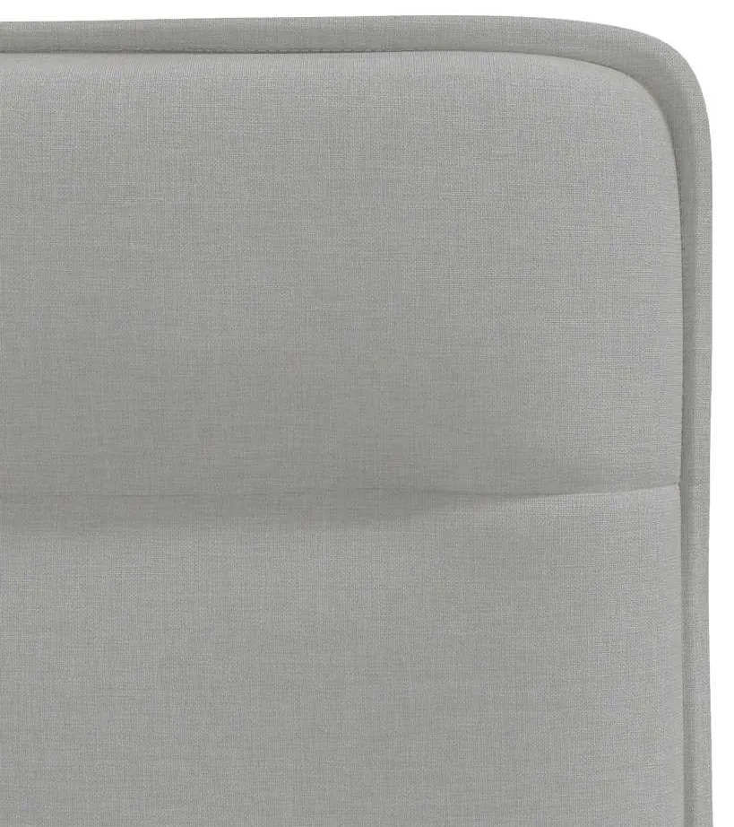 Cadeiras de jantar 6 pcs tecido cinza nuvem