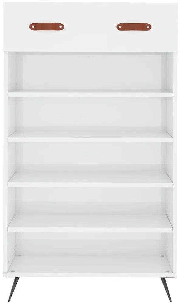 Sapateira 60x35x105 cm derivados de madeira branco brilhante
