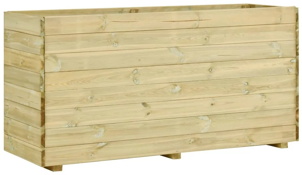 vidaXL Canteiro elevado jardim c/ base 150x50x75 cm pinho impregnado