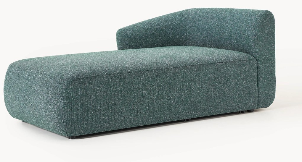 Módulo de canto chaise longue em bouclé Sofia