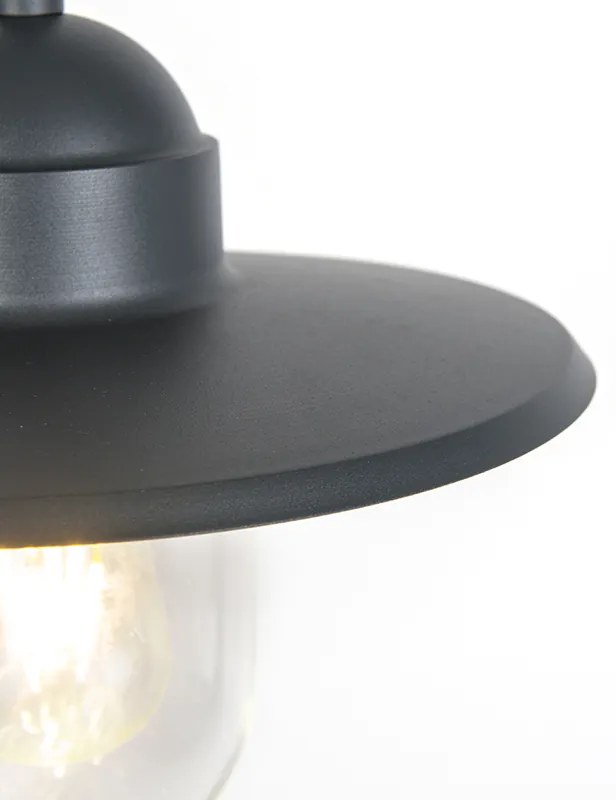 Candeeiro de suspensão rústico para exterior cinzento escuro IP44 - Kansas grafite Industrial