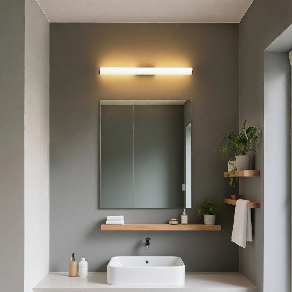 Candeeiro de parede retro cor de bronze 80,4 cm incluindo LED IP44 - Coco