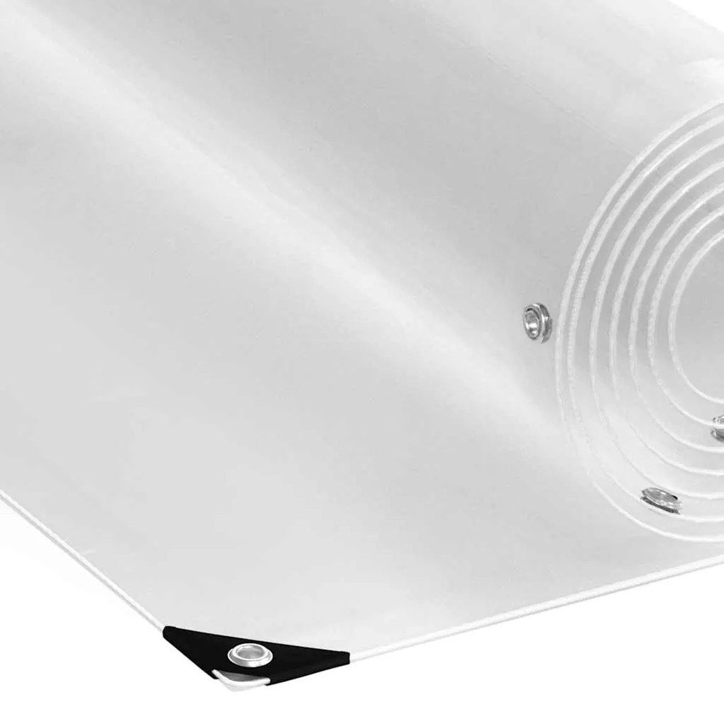 Encerado transparente com ilhós 1x3 m PVC