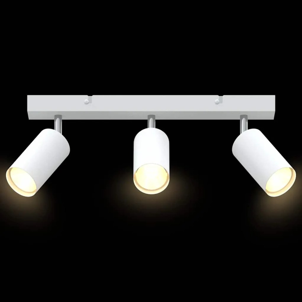 Spotlight de Teto 3 Via Ajustável Branca GU10