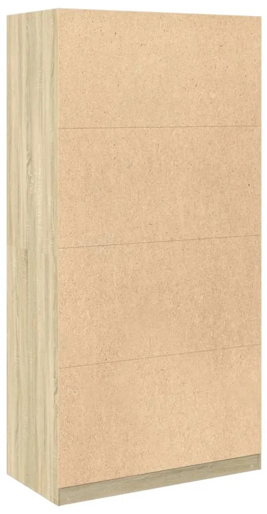 Roupeiro 100x50x200 cm contraplacado carvalho sonoma