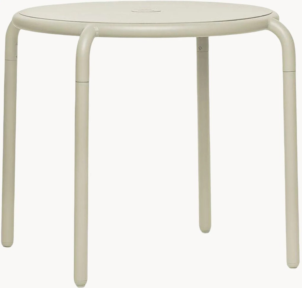 Mesa bistrô redonda de jardim com orifício para guarda-sol Toní, Ø 80 cm