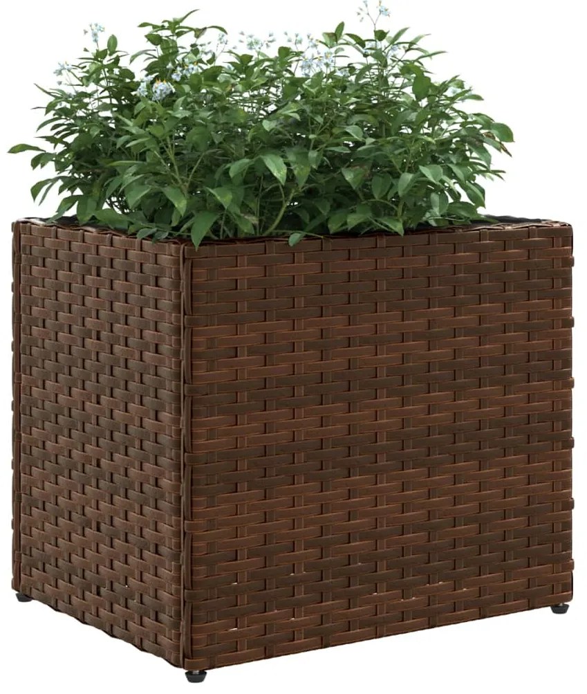 Vaso de jardim 36x30x32 cm vime PE castanho