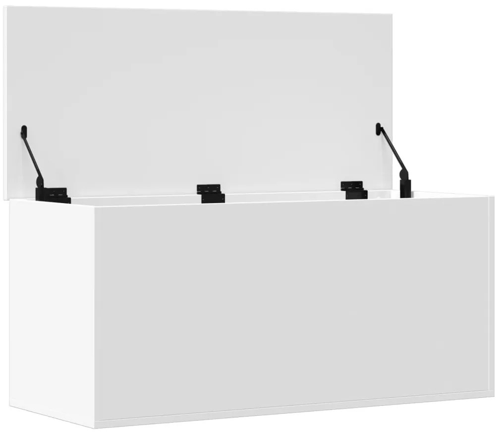 Caixa de arrumação 100x42x46 cm derivados de madeira branco
