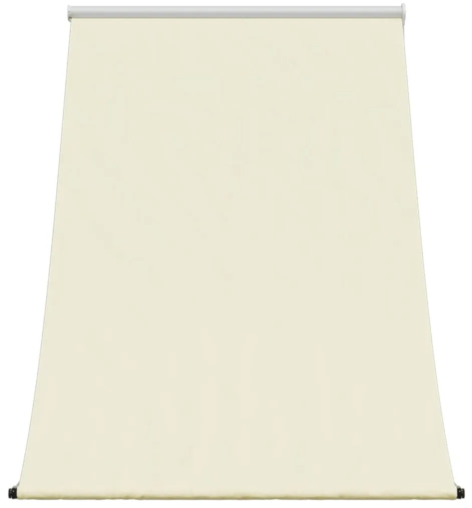 Toldo retrátil 150x150 cm tecido e aço cor creme
