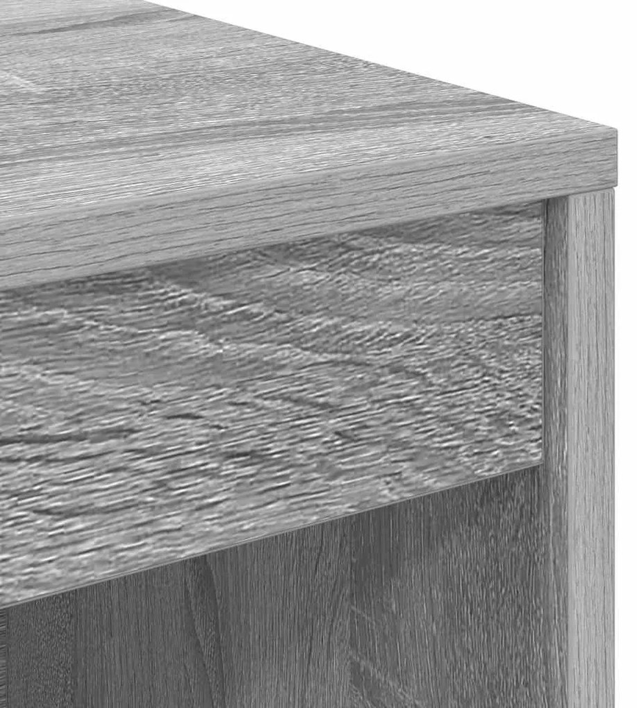 Mesa com Armazenamento Cinza Sonoma Madeira Derivada