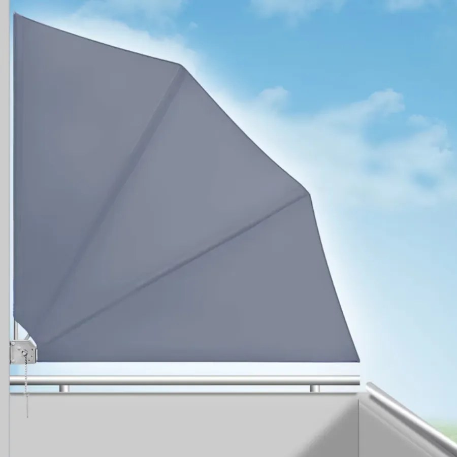 Toldo dobrável para varanda 140 x 140 cm Antracite