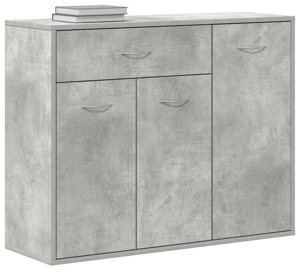 Aparador 88x30x70 cm contraplacado cinzento cimento