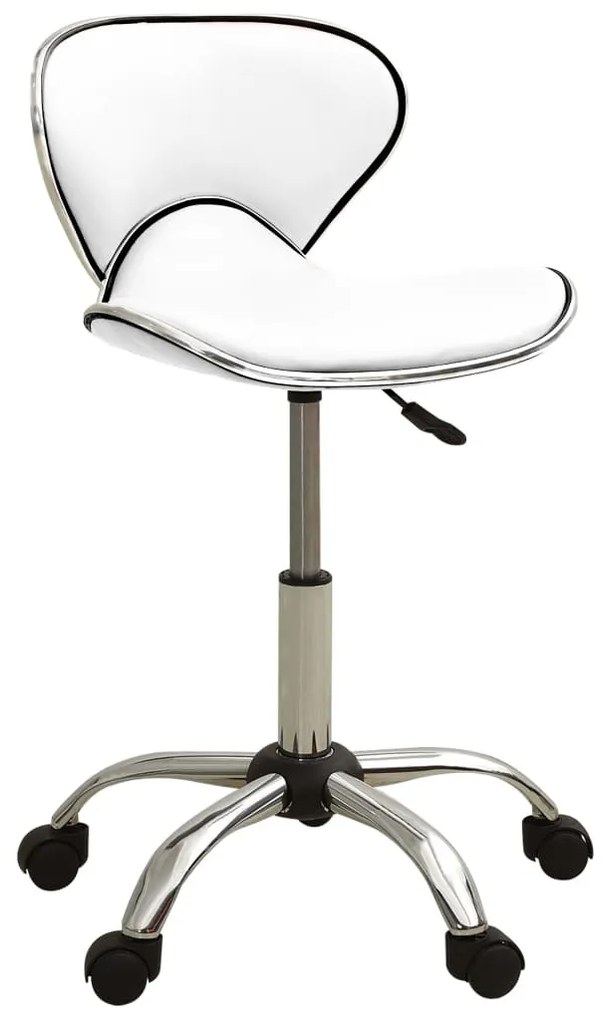 3088625 vidaXL Cadeira de escritório couro artificial branco