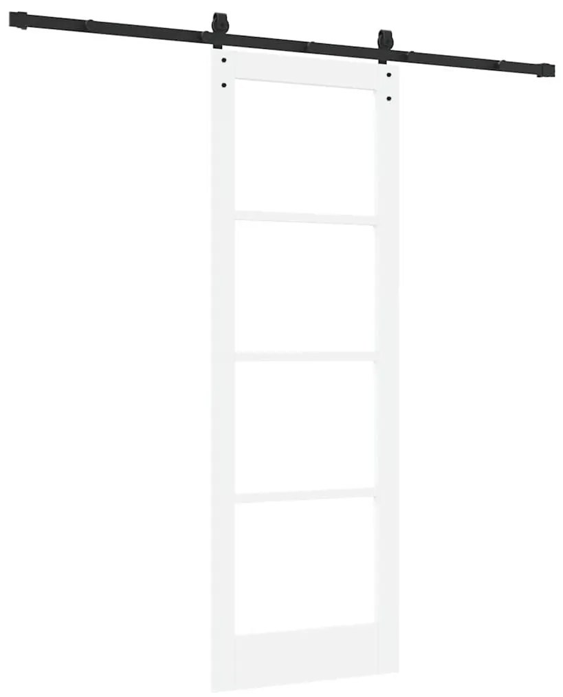 Porta de Correr com Conjunto de Ferragens 'ORKDAL'Branca 73.5x211 cm