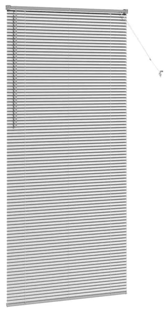 Persiana de Janela com cortinas Outros Manual Prata 100 x 220 cm Alumí