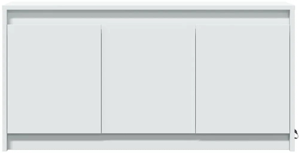 Móvel de TV com luzes LED derivados de madeira branco