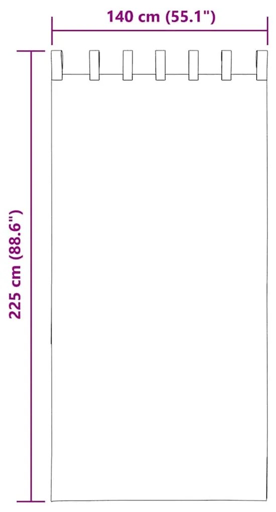 Cortinas de voile com laços 2 pcs roxo 140x225 cm