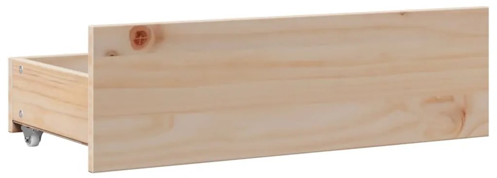 Cama com estante sem colchão 140x190 cm pinho maciço