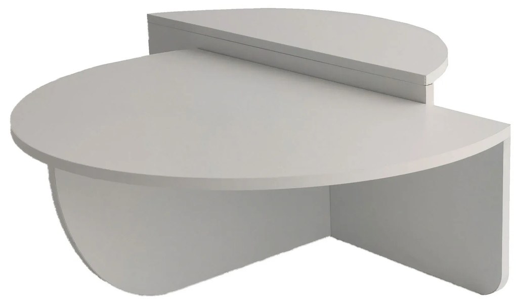 Mesa de Café Podium - Branca - 90x30x60cm, 85x35x30cm