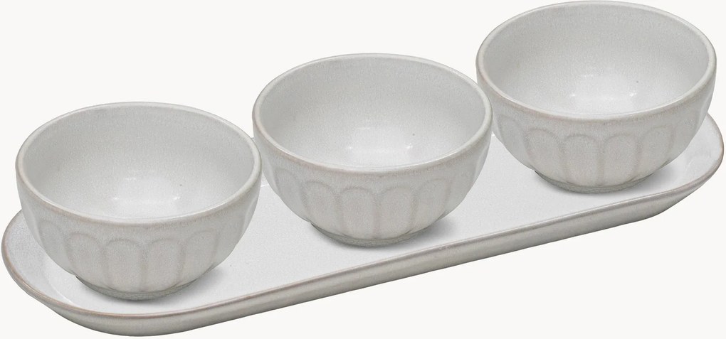 Conjunto de taças de servir e travessa Mariguete, conjunto de 4