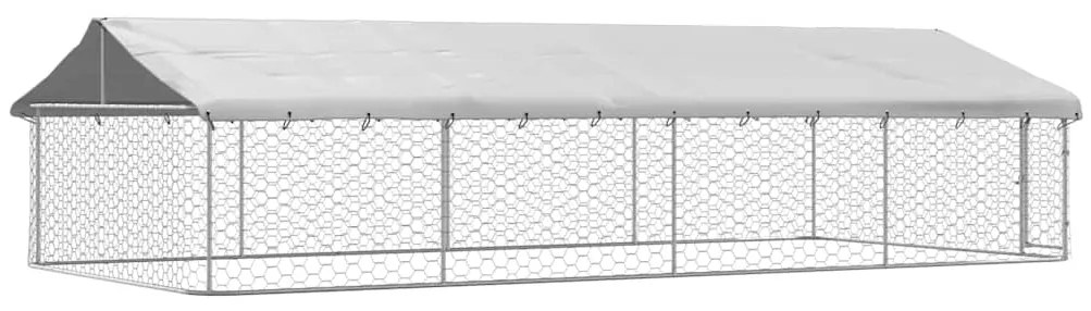 Canil de exterior com telhado 600x300x150 cm