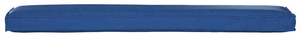 Almofadas de Palete para Banco 2 pcs Azul Royal 200x40x8 cm Tecido Oxf