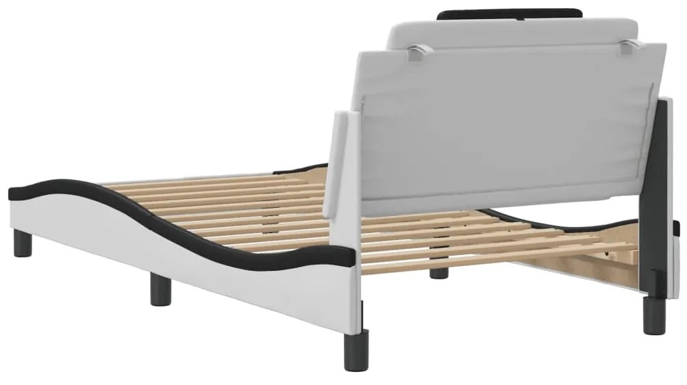Estrutura cama c/ cabeceira 100x200 cm couro artificial
