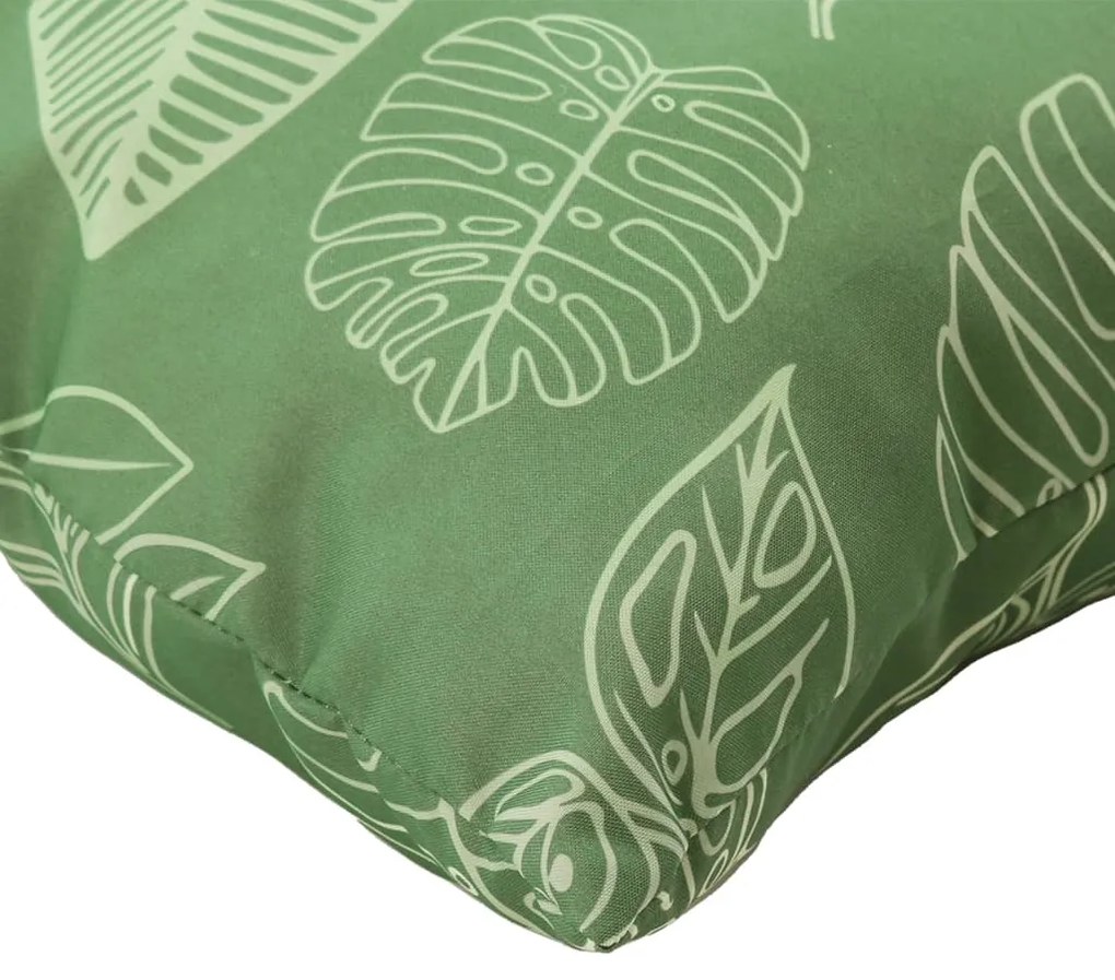 Almofadões p/ móveis paletes 3 pcs tecido oxford padrão folhas