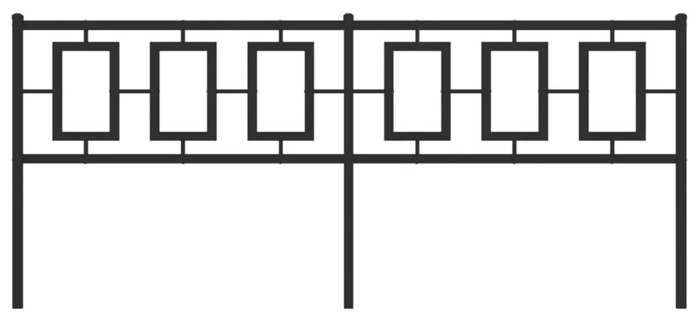 Cabeceira de cama 193 cm metal preto