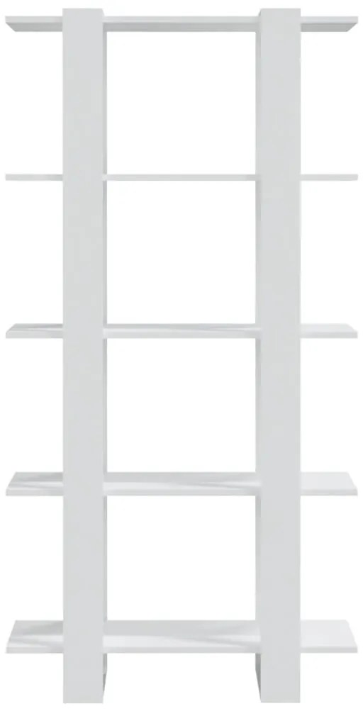 Estante/divisória derivados de madeira branco