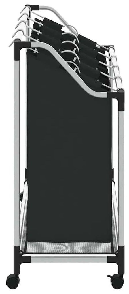 4 x cesto saco para roupa preto
