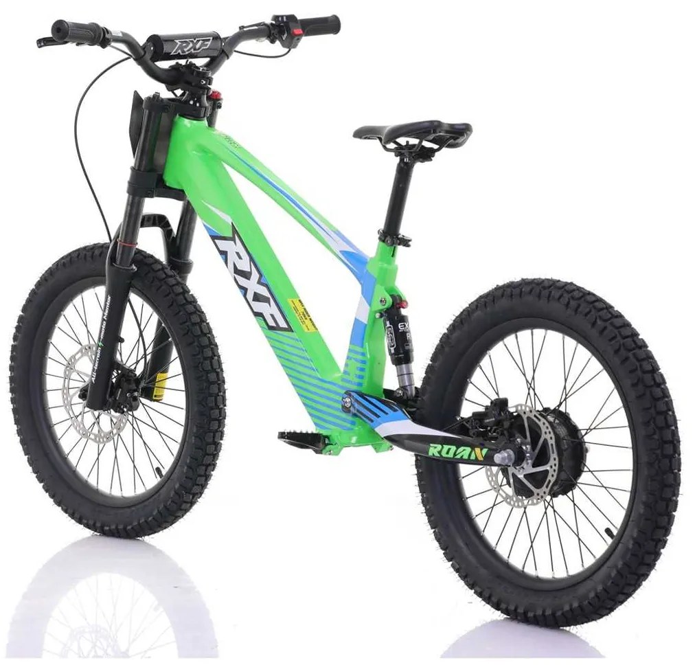 Bicicleta elétrica infantil sem pedais 750W 20" 36V 7.5Ah RXF EVO-RACING Verde