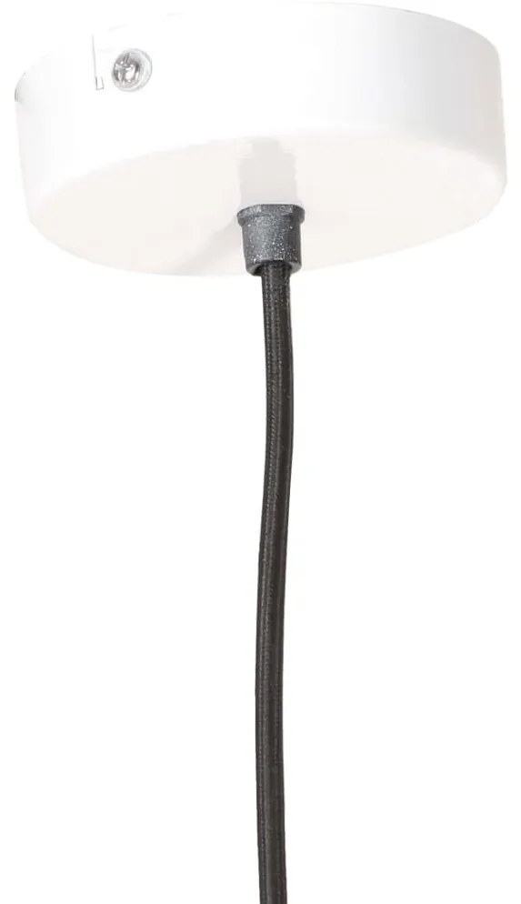 Candeeiro suspenso redondo 25 W 28,5 cm E27 branco
