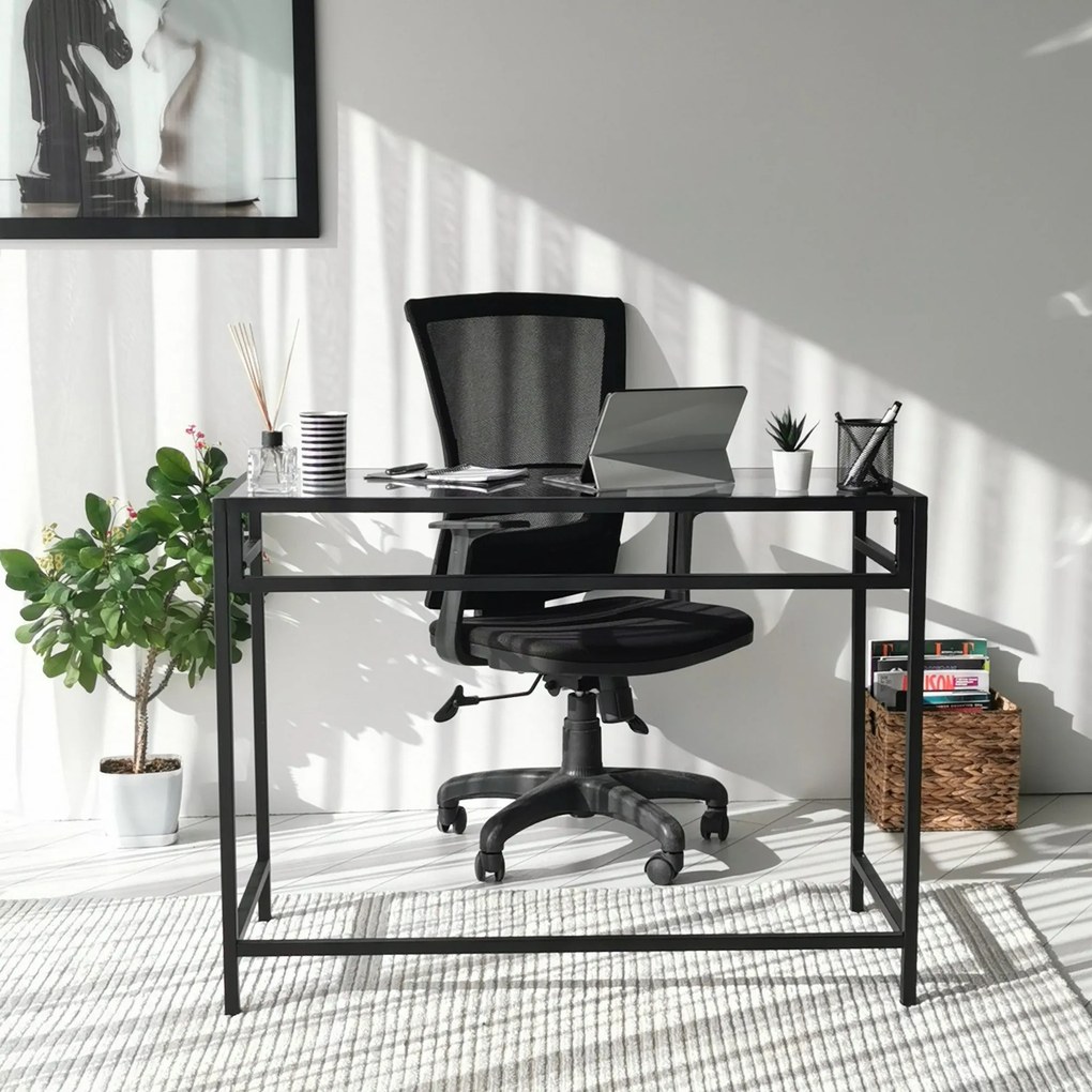 Secretária Network – Preto – 100x75x45 cm