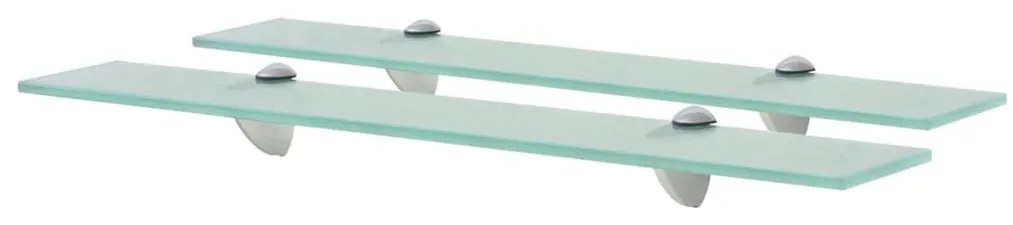Prateleiras flutuantes 2 pcs vidro 60x10 cm 8 mm