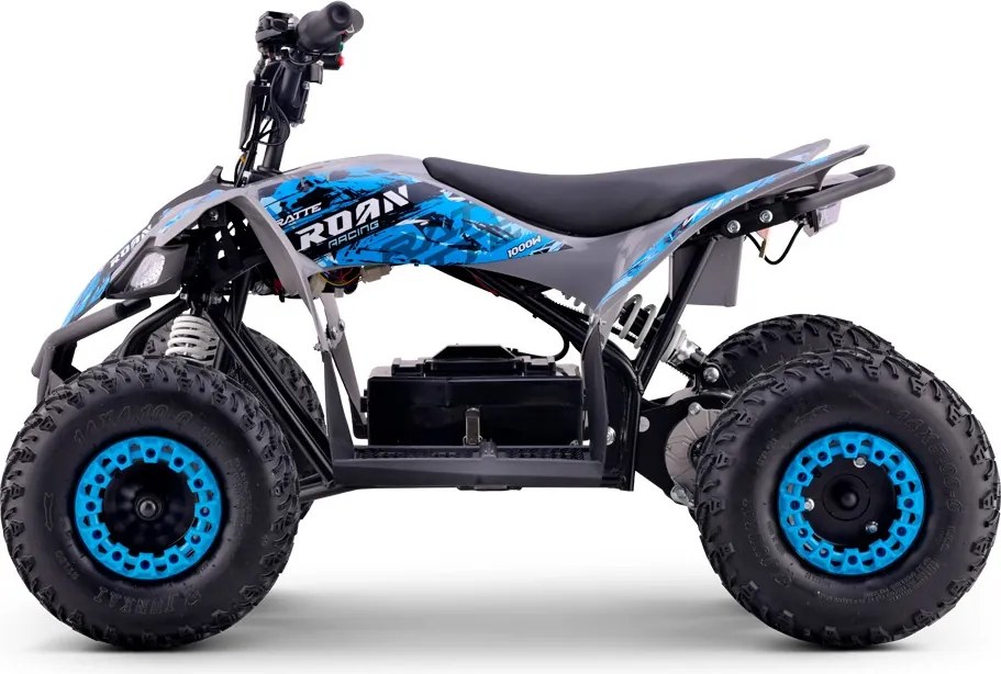 MINI MOTO 4 PARA CRIANÇAS 1000W 36V Roan RATTE C/ Marcha atrás e limitador Azul