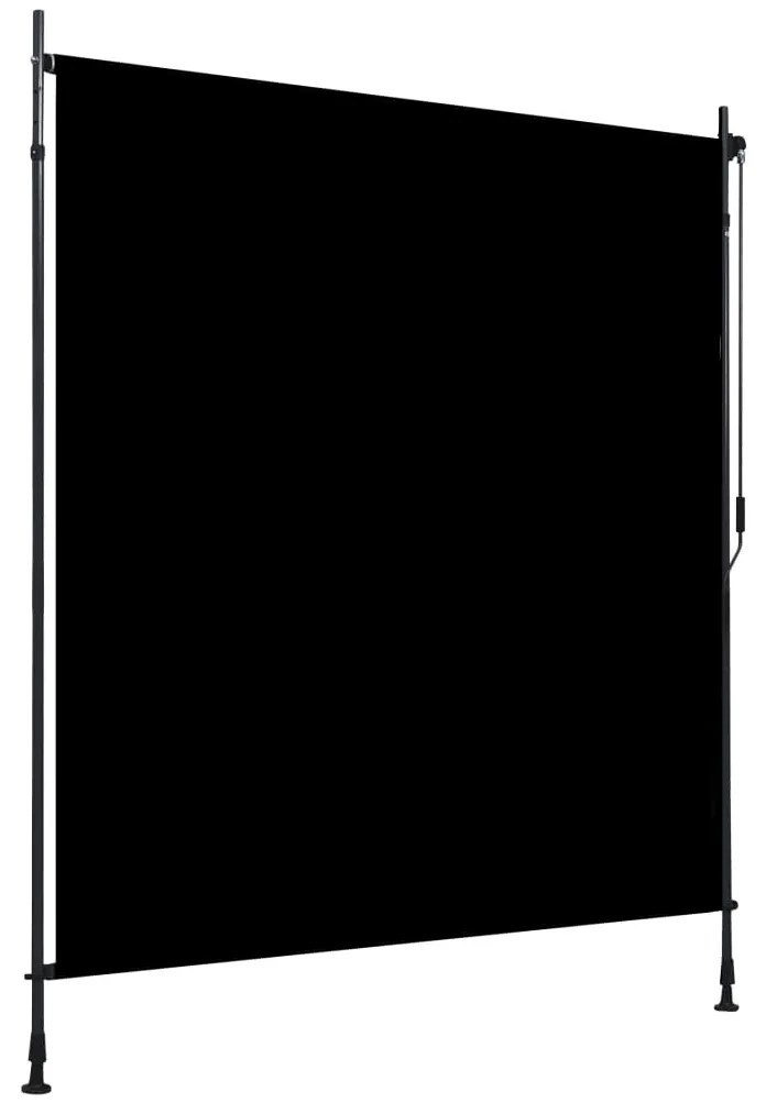 vidaXL Estore de rolo para exterior 200x270 cm antracite