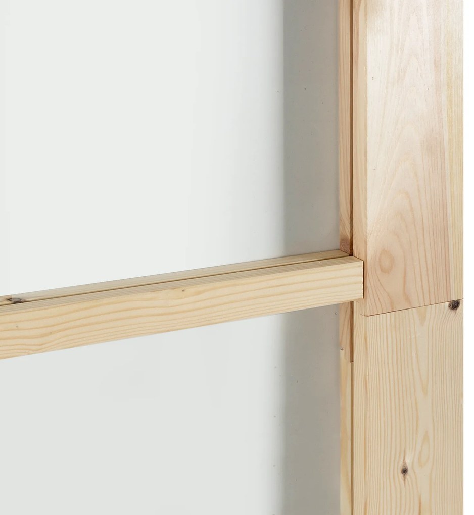 Porta Deslizante vidaXL com Conjunto de Hardware 93x202 cm Madeira Sól