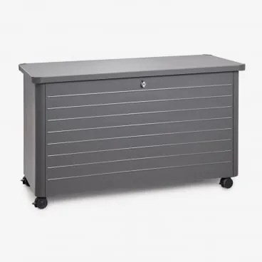 Baú De Arrumação Para Jardim Em Aço Forzan Cinza Grafito & 500 L - Sklum