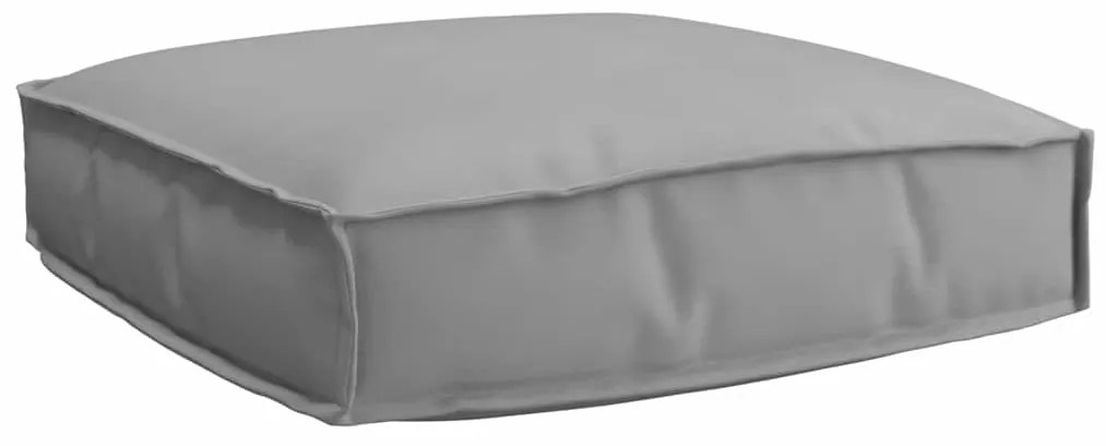 vidaXL Almofada para Assento cinza 60 x 60 x 12 cm, em tecido Oxford.