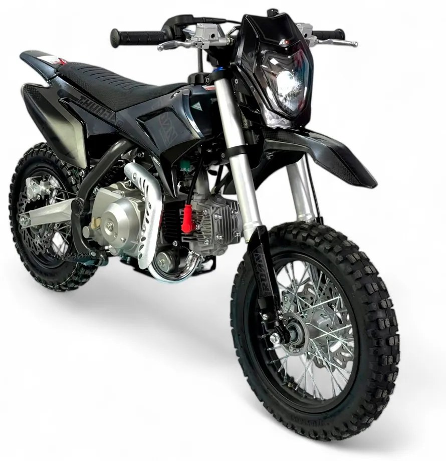 MINI MOTO Crianças MINICROSS Gasolina automática 90cc Apollo Thunder Preta