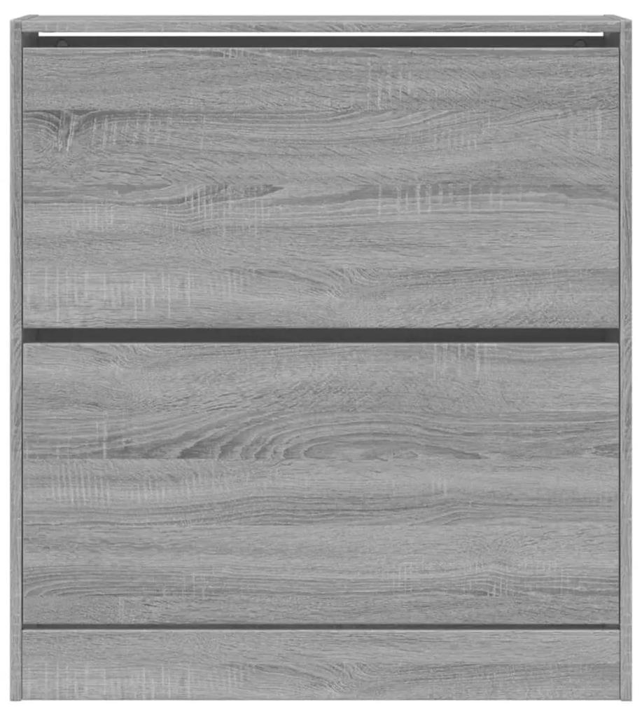 Sapateira 80x21x87,5 cm derivados de madeira cinzento sonoma