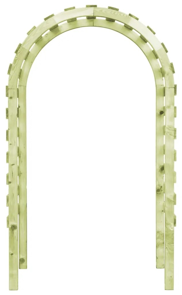 Pérgola de jardim 130x60x230 cm madeira de pinho impregnada